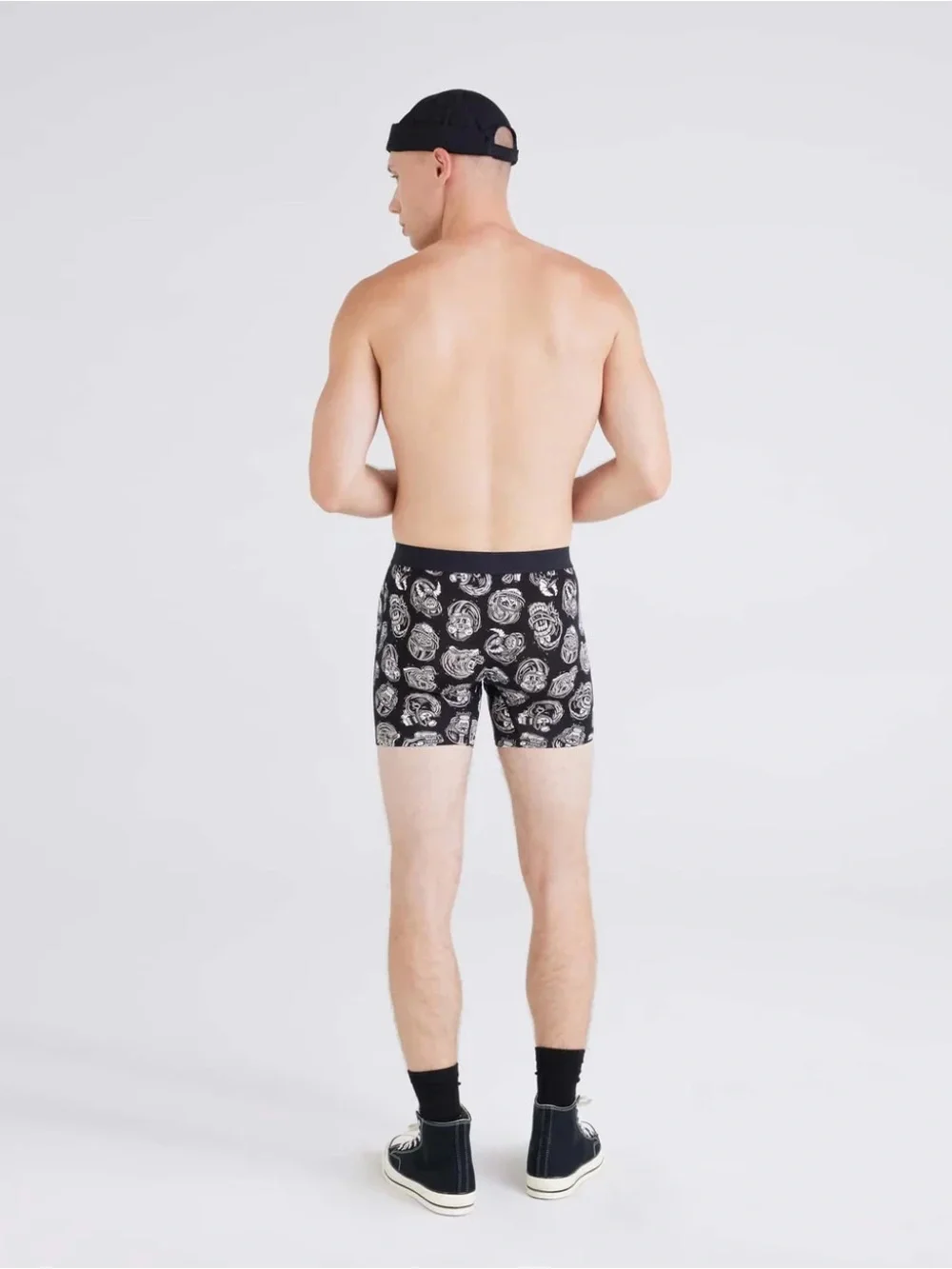 SAXX Vibe Super Soft Boxer Brief - Brain Bucket - Black - SXBM35